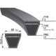 Pas klinowy 20x7100 Optibelt VB207100 | Exvi