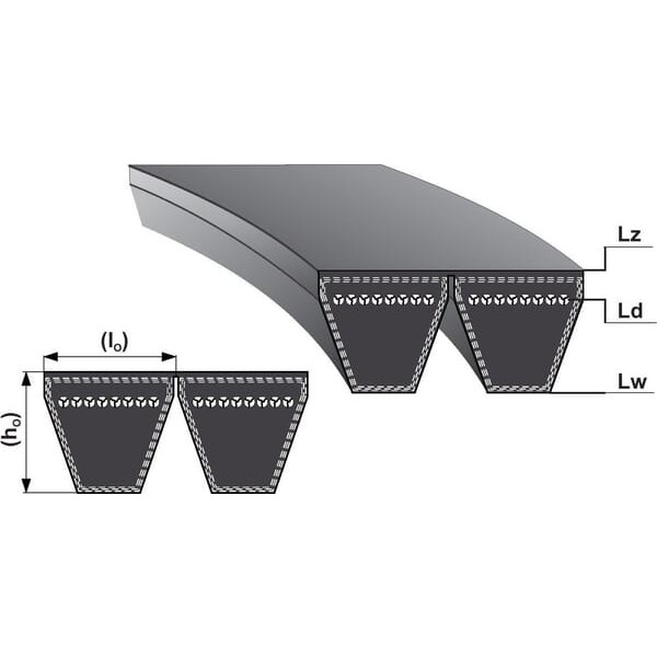 Pas 2HB-BP3814 Optibelt 85002HBBP3814 | Exvi