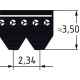 Pas wielorowkowy 26PJ1651 | Exvi