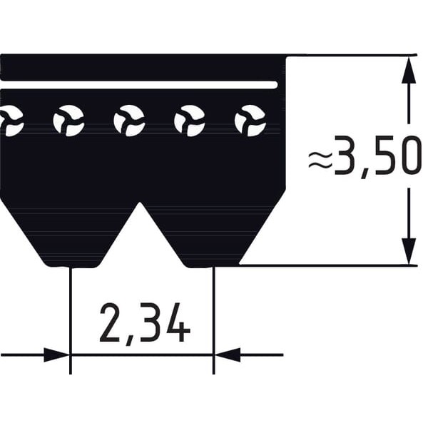 Pas wielorowkowy 26PJ1651 | Exvi