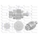 Zespół sprzęgający rozrusznika JOHN DEERE 7153970EX | Exvi