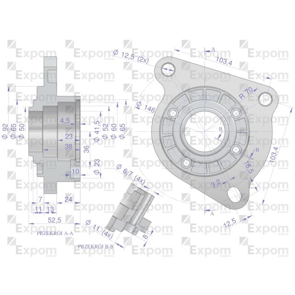 Głowica rozrusznika Ford New Holland typu 6957480EX | Exvi