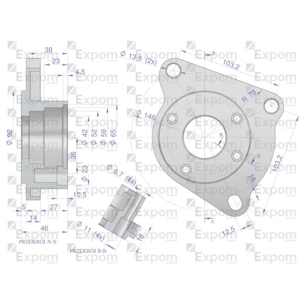 Głowica rozrusznika typu Magneton 9142765 6956800EX | Exvi