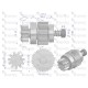 Zespół sprzęgający rozrusznika C-330 C-360 7152130EX | Exvi
