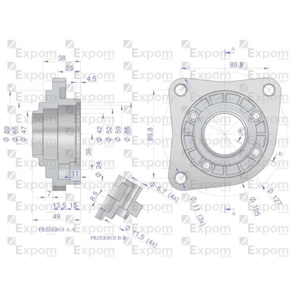 Głowica rozrusznika typu Magneton 9142702 6955330EX | Exvi
