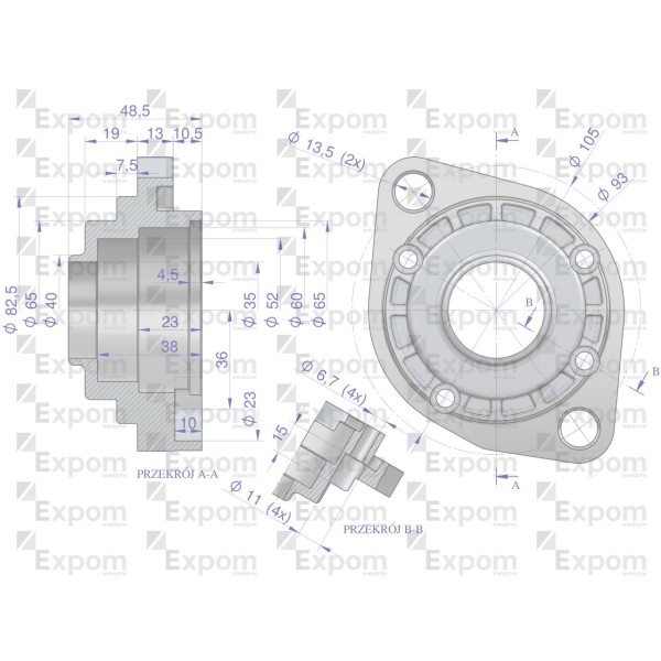 Głowica rozrusznika typu Magneton 9142700 6955230EX | Exvi