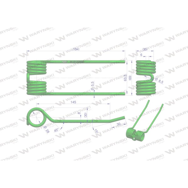 Palec podbieracza zastosowanie Claas 9182380 Waryński | Exvi