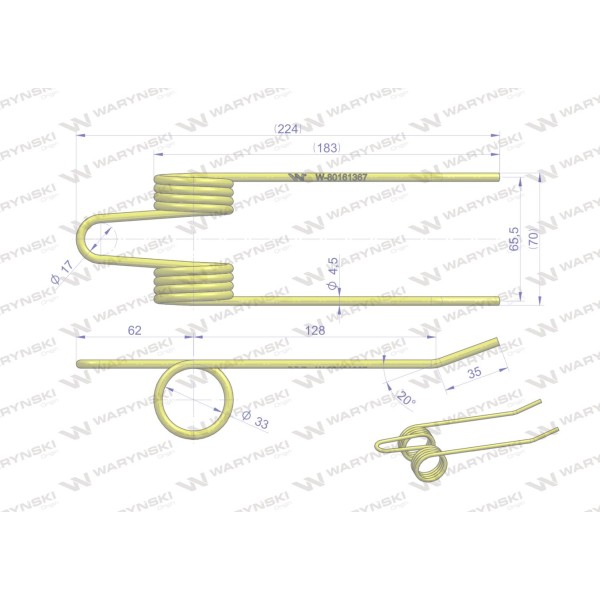Palec podbieracza zastosowanie NEW HOLLAND 80161367 | Exvi