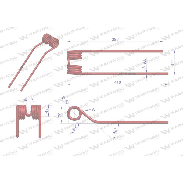 Palec przetrząsarka CLAAS 9024822 Waryński | Exvi