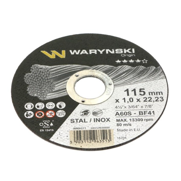 Tarcza do cięcia metalu 115 x1.0 x22.23 mm WMA311 | Exvi