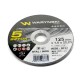 Tarcza do cięcia metalu 125 x1.0 x22.23 mm WMA312 | Exvi