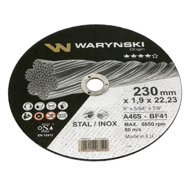 Tarcza do cięcia metalu 230 x1.9 x22.23 mm WMA315 | Exvi
