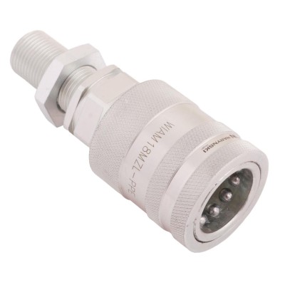 Szybkozłącze hydrauliczne gniazdo WIAM18MZL-PP-50 | Exvi