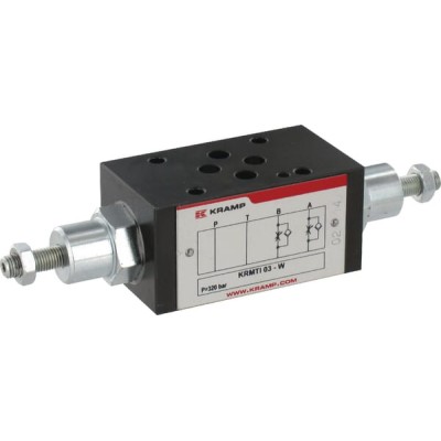 Zawór zwrotno-dławiący Cetop 03 - NG6 03W KRMTI03W | Exvi