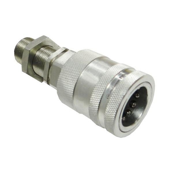 Szybkozłącze hydrauliczne gniazdo WIAM22MZL-PP-50 | Exvi