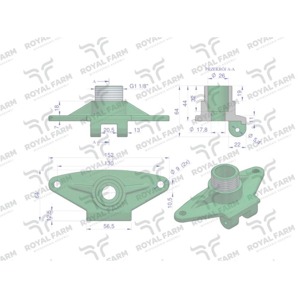 Korpus poidła RF-20908101 RF-20908101.110 | Exvi