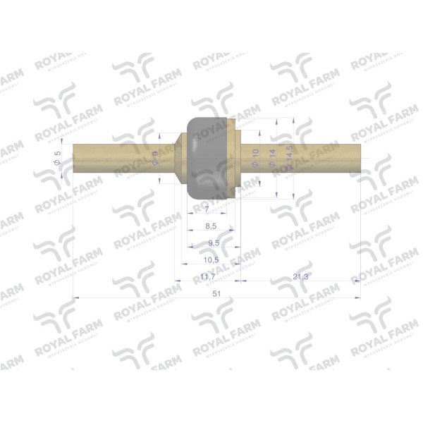 Zawór kompletny poidła RF-20908101 RF-20908101.150 | Exvi