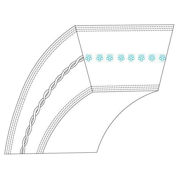 Pas klinowy MTD 754-0642 Kramp FGP800061 | Exvi
