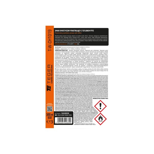 Smar syntetyczny penetrujący z teflonem PTFE CH1019 | Exvi