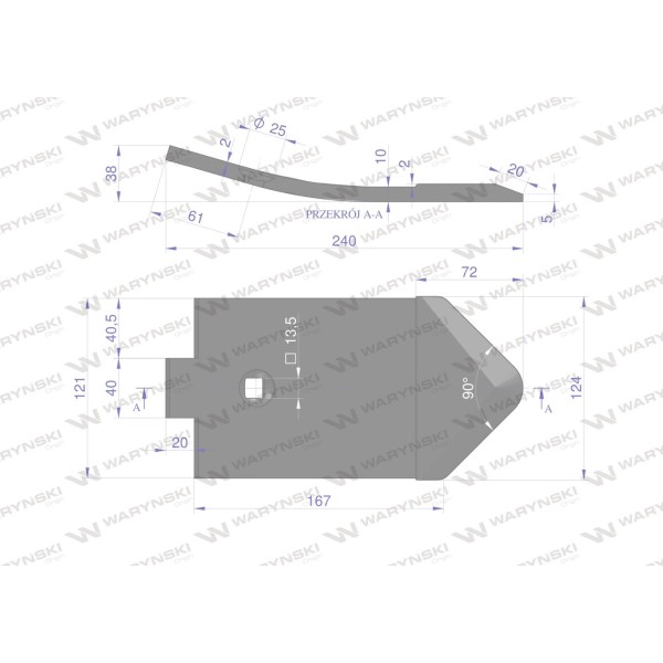 Dziób redlicy zamiennik Lemken Smaragd 3374388N | Exvi