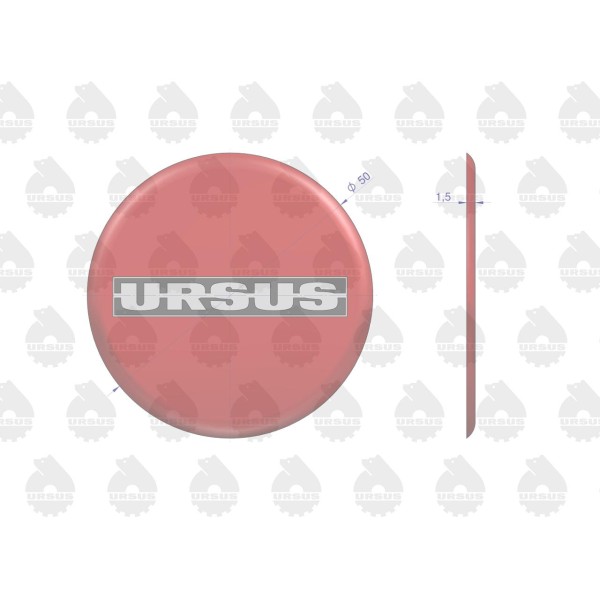 Emblemat. naklejka wypukła 3D-w2 ORYGINAŁ EM-URS2U | Exvi