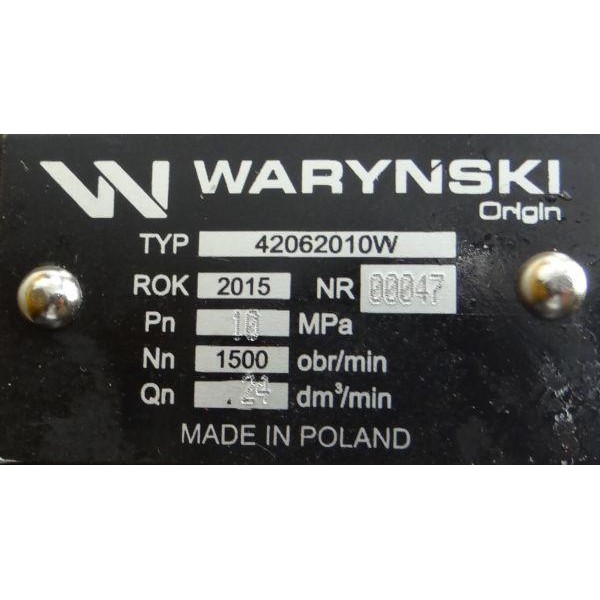Pompa hydrauliczna PZ18AT podnośnika 42371292W | Exvi