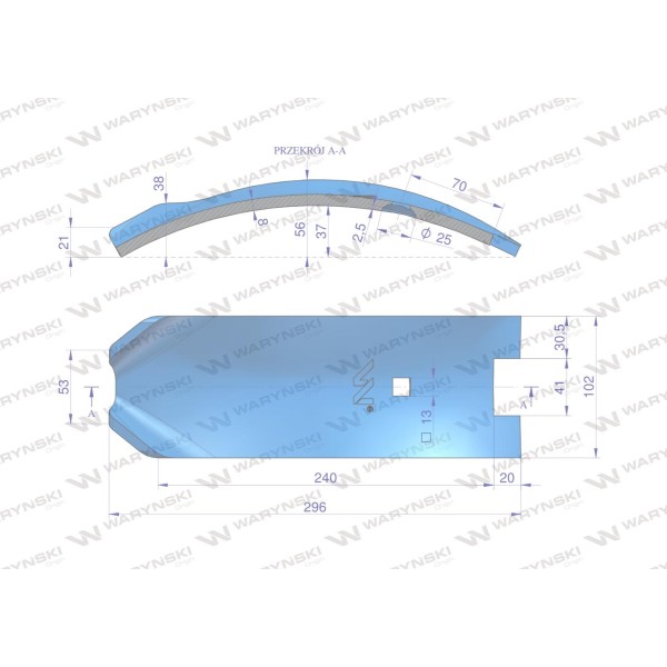 Osłona grządzieli zastosowanie Lemken 3374395 | Exvi