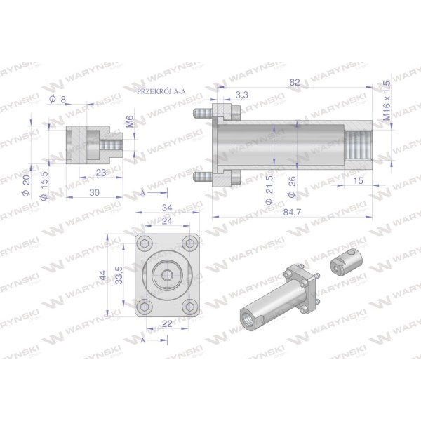 Zestaw (kit) do rozdzielacza hydraulicznego KIT40L | Exvi