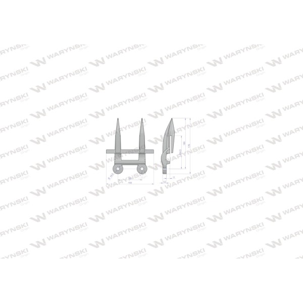 Bagnet palec podwójny hartowany zastosowanie 676235 | Exvi