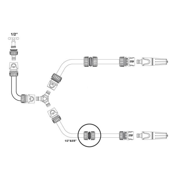 Łącznik węża 1/2" / TEGER O-NPIS006 | Exvi