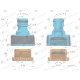 Przyłącze do kranu 1/2" & 3/4" / TEGER O-NPIS007 | Exvi
