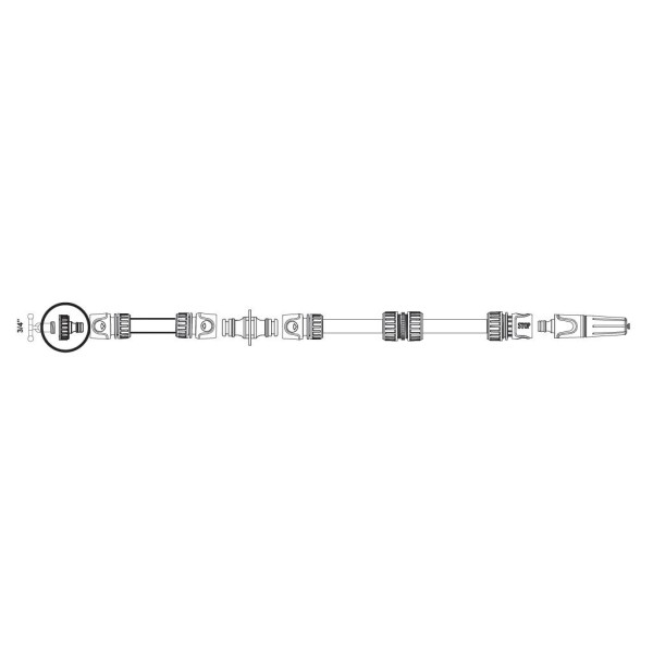 Przyłącze do kranu 3/4" / TEGER O-NPIS009 | Exvi