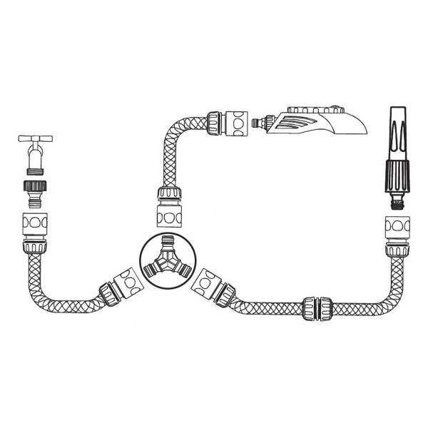 Złączka do węża - 3-drożna / TEGER O-NPIS014 | Exvi