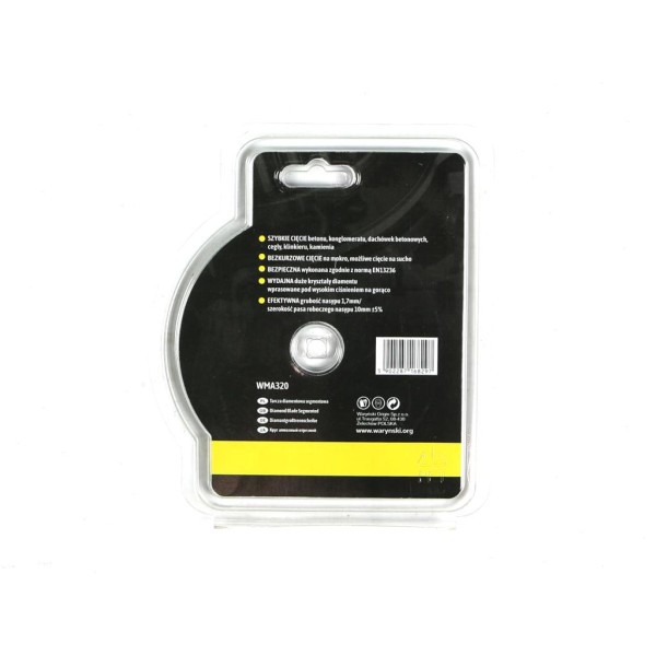 Tarcza diamentowa segmentowa 115 x22.23 mm WMA320 | Exvi