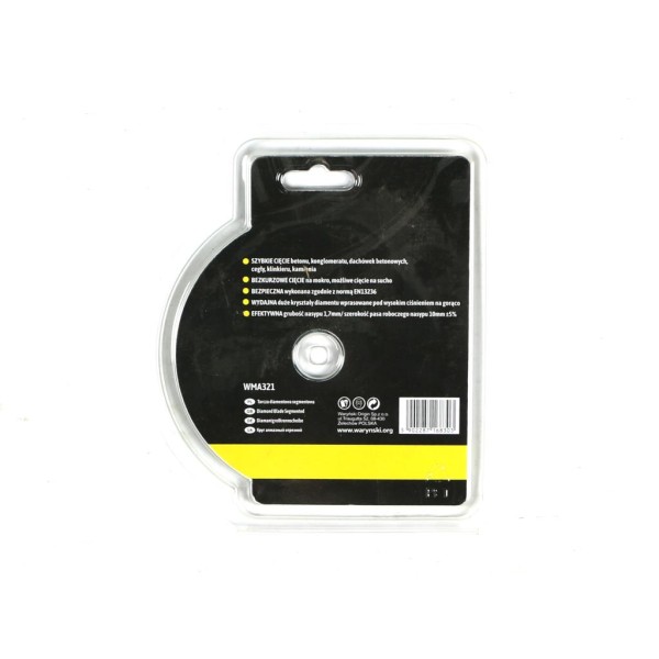 Tarcza diamentowa segmentowa 125 x22.23 mm WMA321 | Exvi