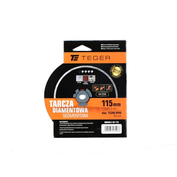 Tarcza diamentowa segmentowa 115x22.23 mm AT-115 | Exvi