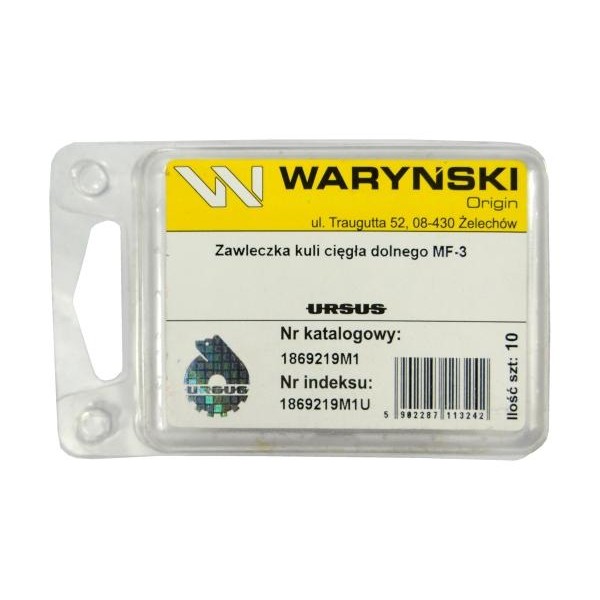 Zawleczka kuli cięgła dolnego sprzedawane 1869219M1U | Exvi