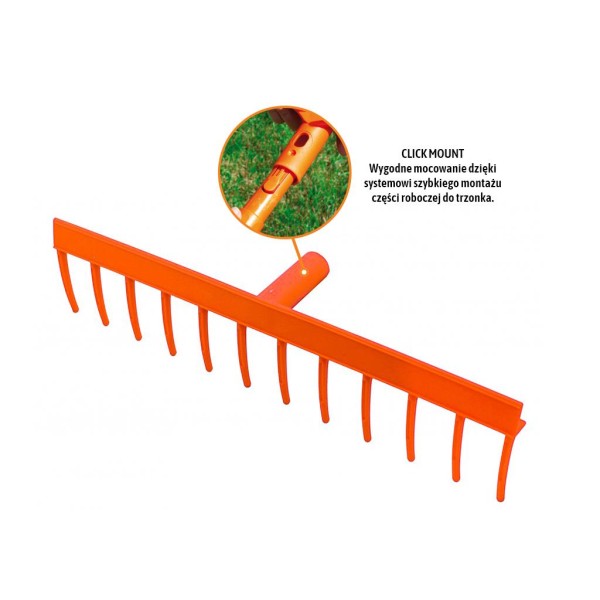 Grabie plastikowe uniwersalne 12 zębne O-GRAP002 | Exvi