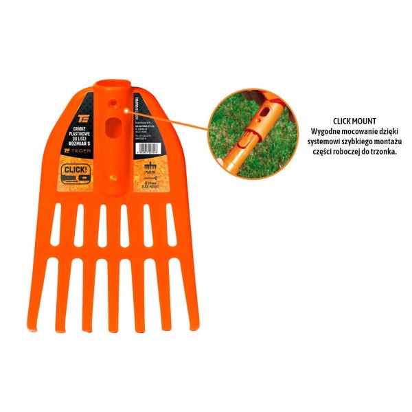 Grabie plastikowe do liści rozmiar S O-GRAP003 | Exvi