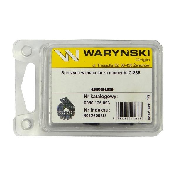 Sprężyna wzmacniacza momentu dł 80/12-609/3 | Exvi