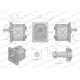 Pompa hydrauliczna zębata 3.1cm3 (grupa 1 PHAG1E031P | Exvi