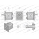 Pompa hydrauliczna zębata 4.7cm3 (grupa 1 PHAG1E047P | Exvi