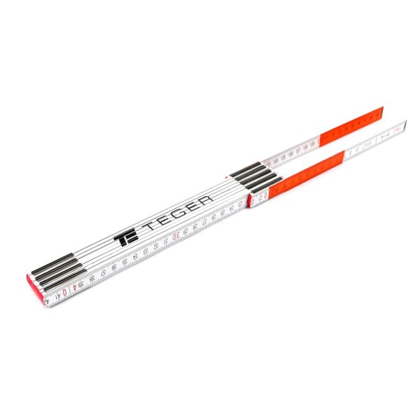 Miara składana 2m drewniana w displayu TEGER AM-002 | Exvi