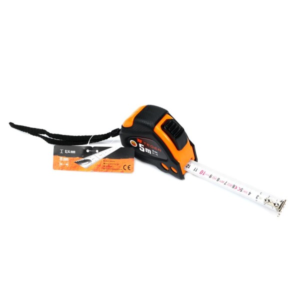 Miara stalowa rozwijana 5m 19mm TEGER AM-005 | Exvi