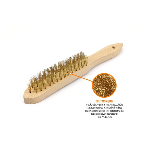 Szczotka druciana do rdzy PREMIUM - drut O-MISZ014 | Exvi