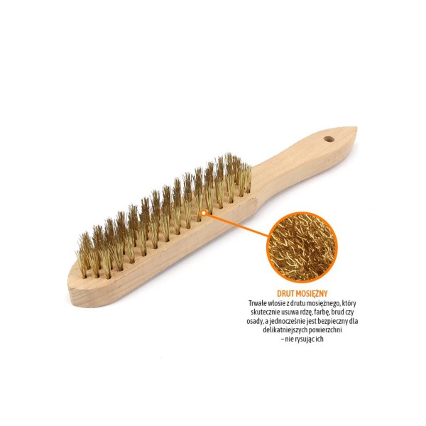 Szczotka druciana do rdzy PREMIUM - drut O-MISZ015 | Exvi