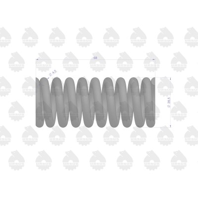 Sprężyna sprzęgła sprzedawane po 10 50/01-012/0 | Exvi