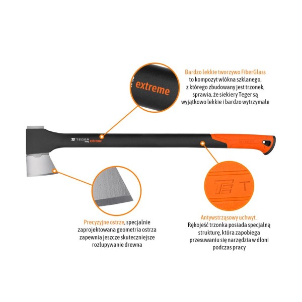 Siekiera uniwersalna z trzonkiem O-SFEXT-2600 | Exvi