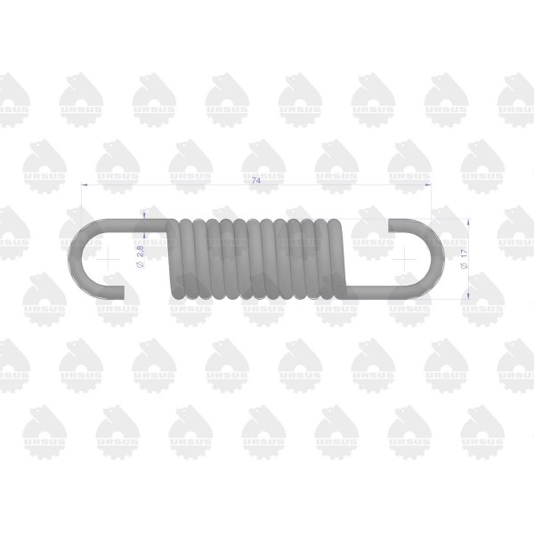 Sprężyna szczęk sprzedawane po 10 C-330 50/01-918/0 | Exvi