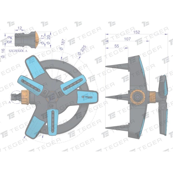 Zestaw ogrodowy 1/2"(wąż 20m. zestaw O-ZESOG003 | Exvi